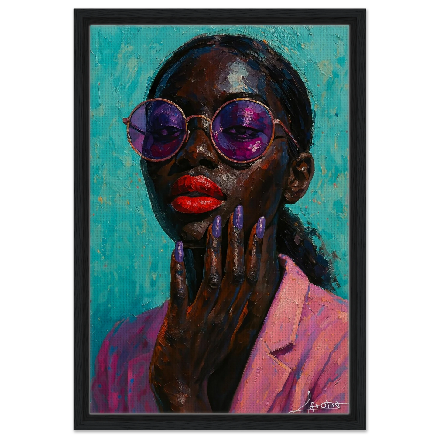 Schwarze Frauen Wandkunst | Moderne Wandkunst | Afrotist