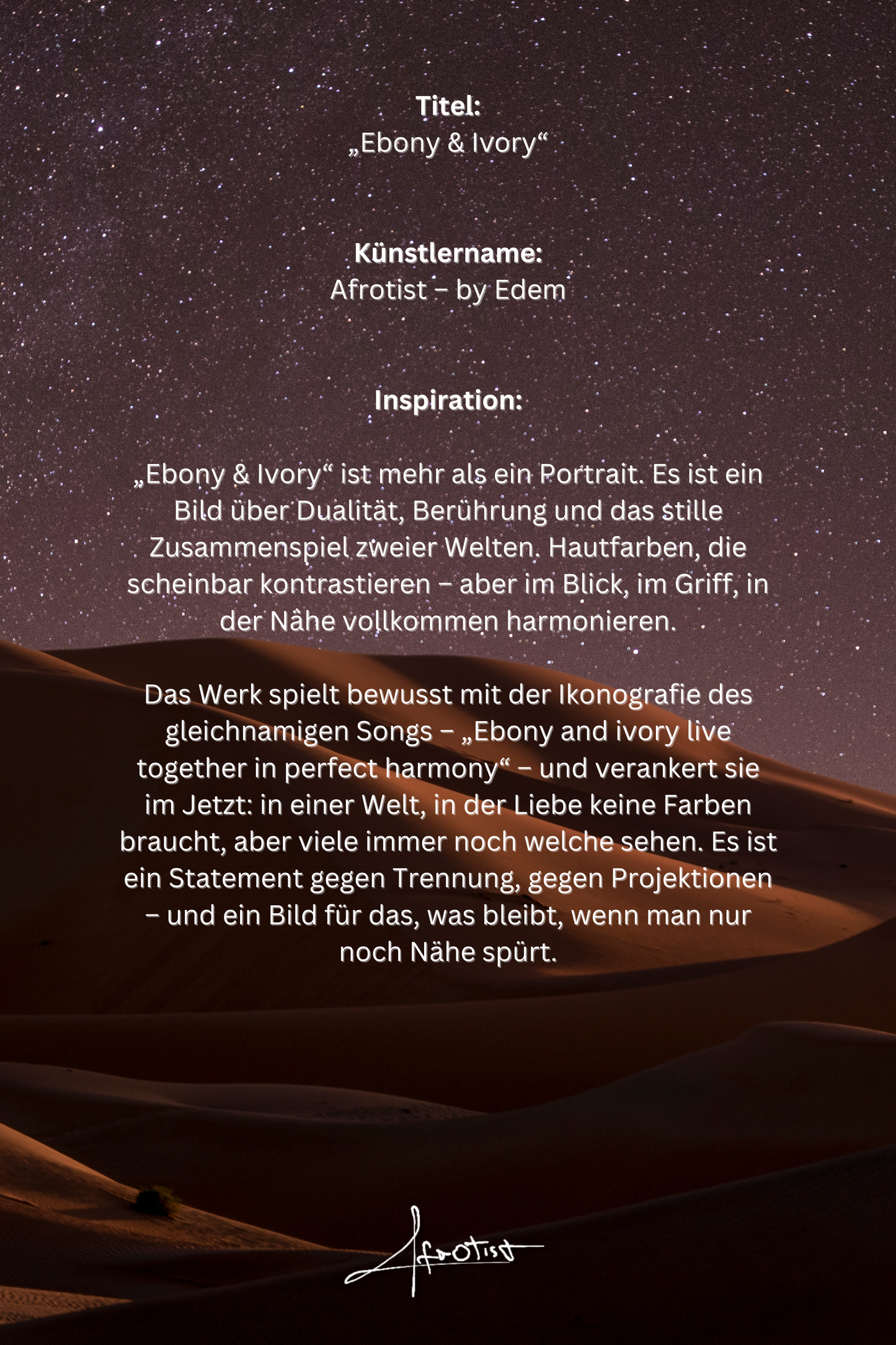 Ebony & Ivory – Liebe jenseits von Farbe
