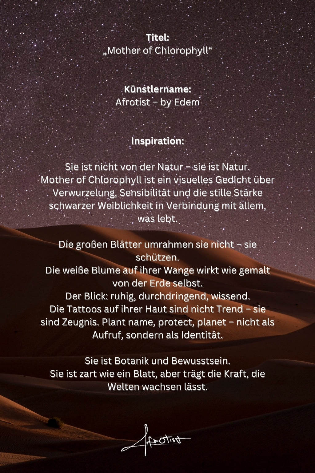 Mother of Chlorophyll – Natur & Identität auf Leinwand