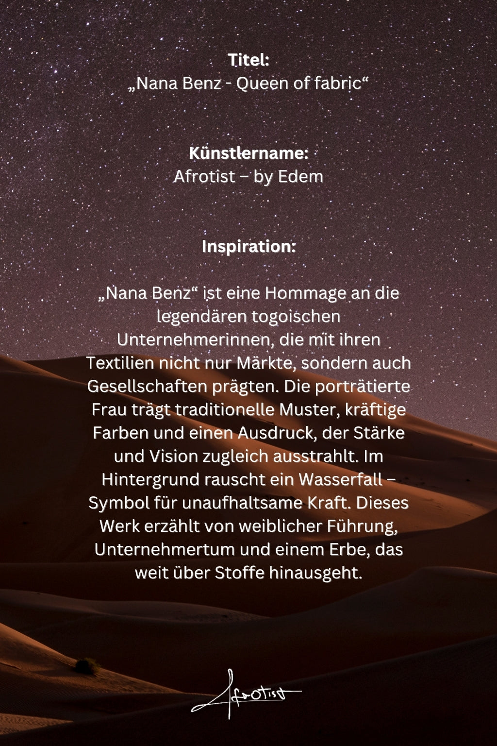 Nana Benz – Königin der Stoffe & afrikanisches Erbe