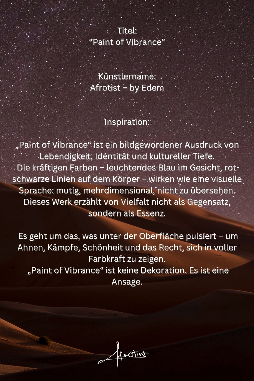 Paint of Vibrance – Farbe, Stolz & Identität
