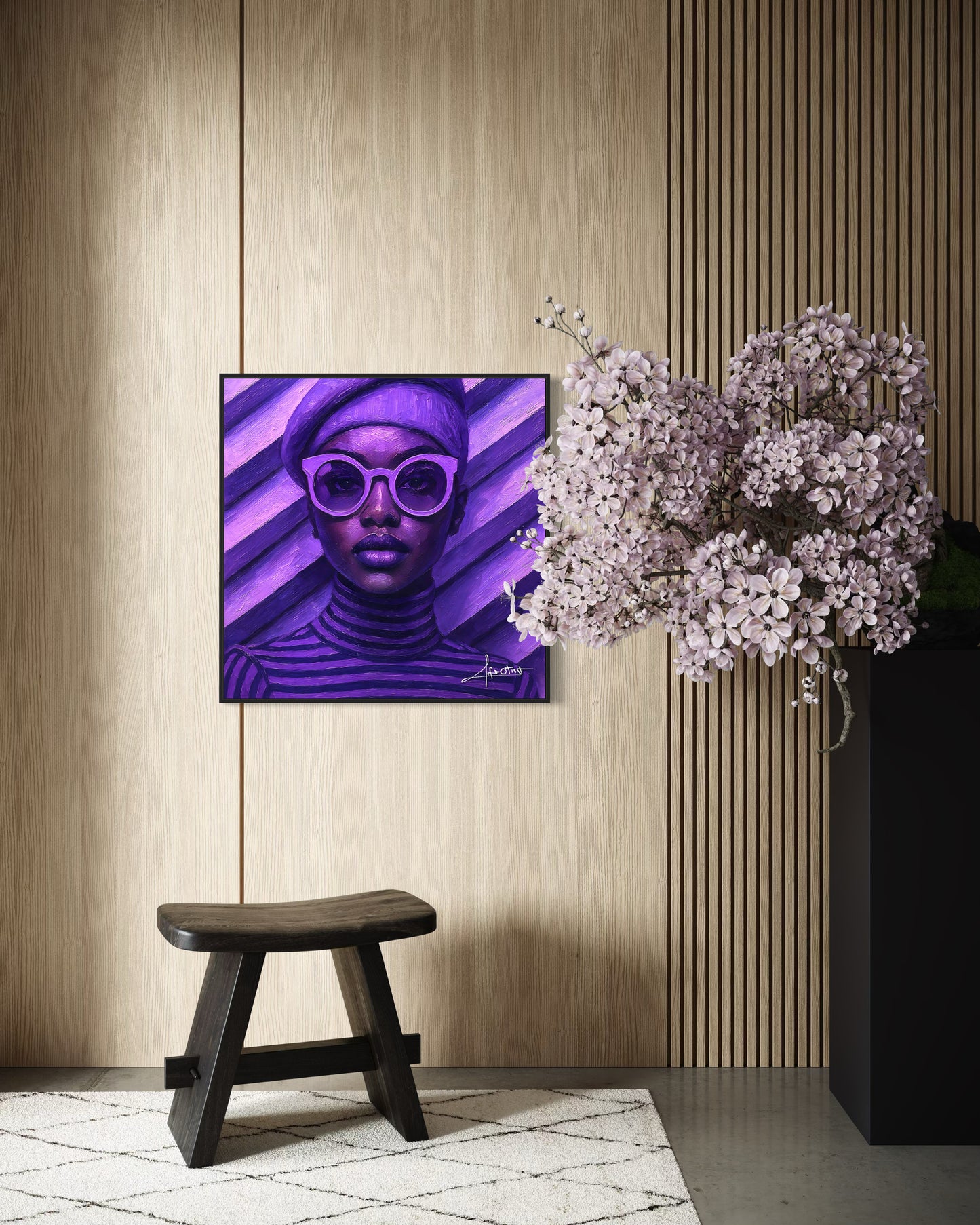 Purple Reign – Afro-Femininity in Violett | Afrotist Kunstwerk