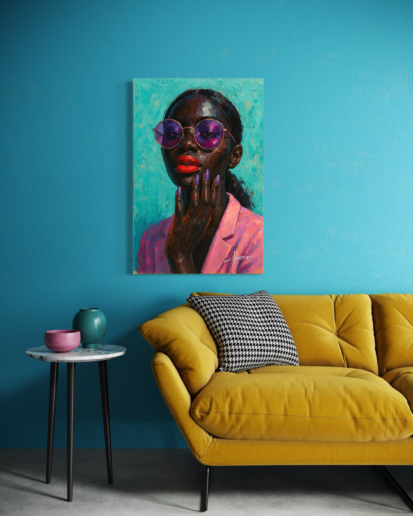 Schwarze Frauen Wandkunst | Moderne Wandkunst | Afrotist