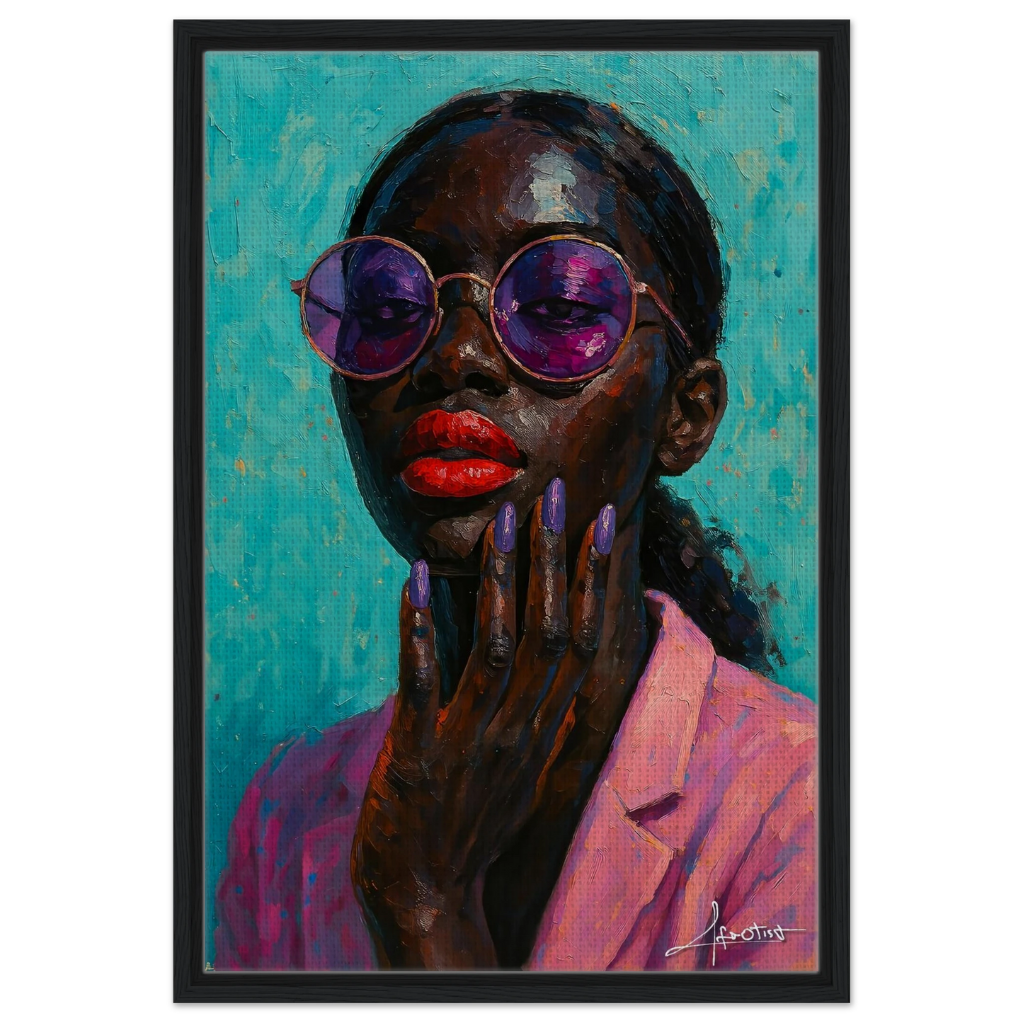 Schwarze Frauen Wandkunst | Moderne Wandkunst | Afrotist