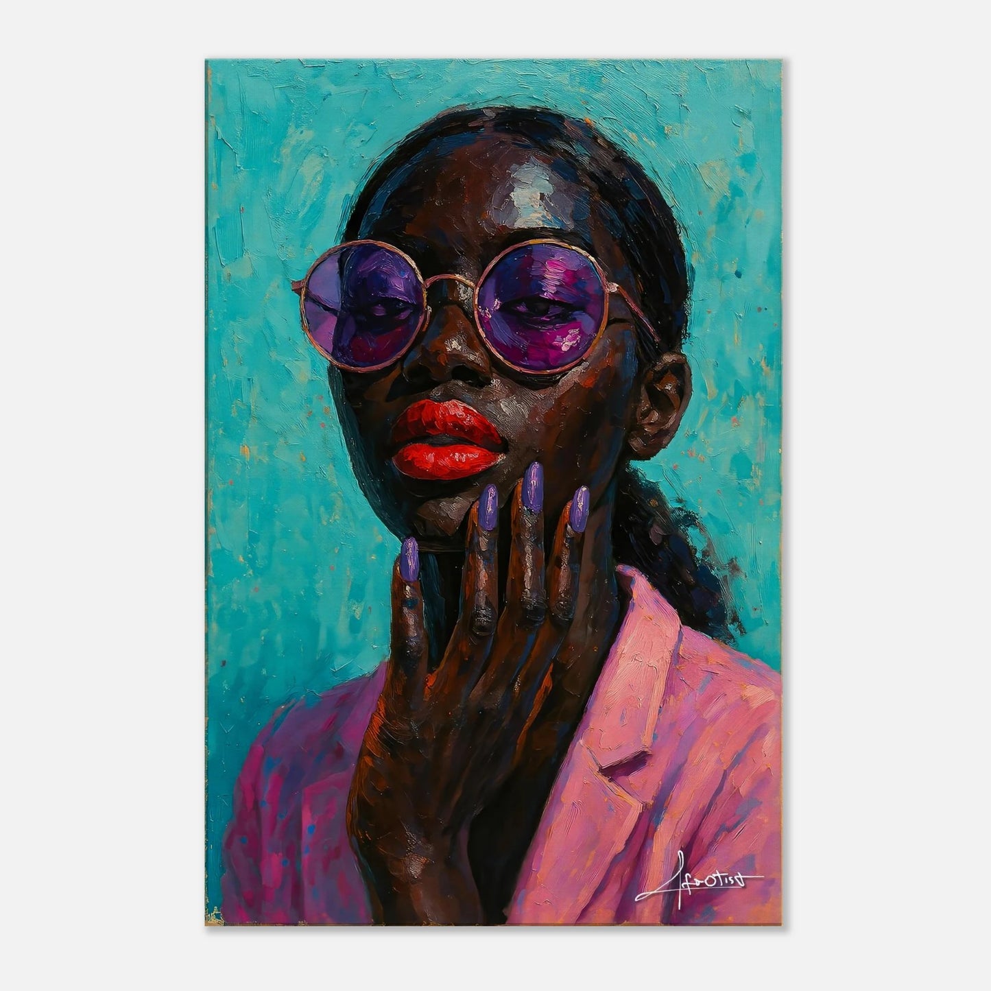 Schwarze Frauen Wandkunst | Moderne Wandkunst | Afrotist