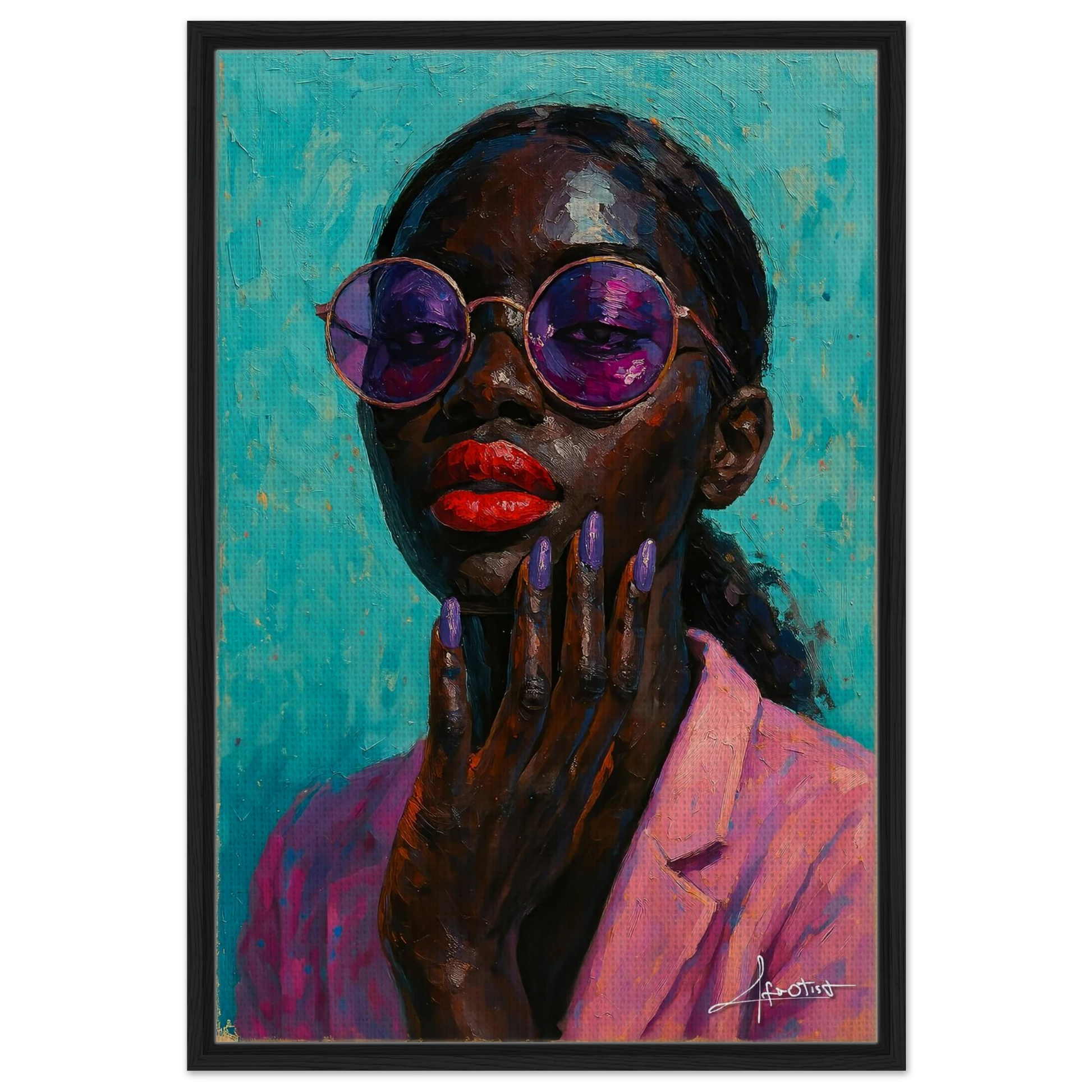 Schwarze Frauen Wandkunst | Moderne Wandkunst | Afrotist