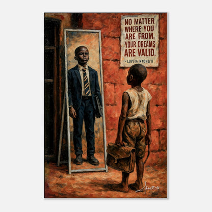 Inspirierender Kunstdruck | Spiegelsymbolismus-Kunst | Afrotist