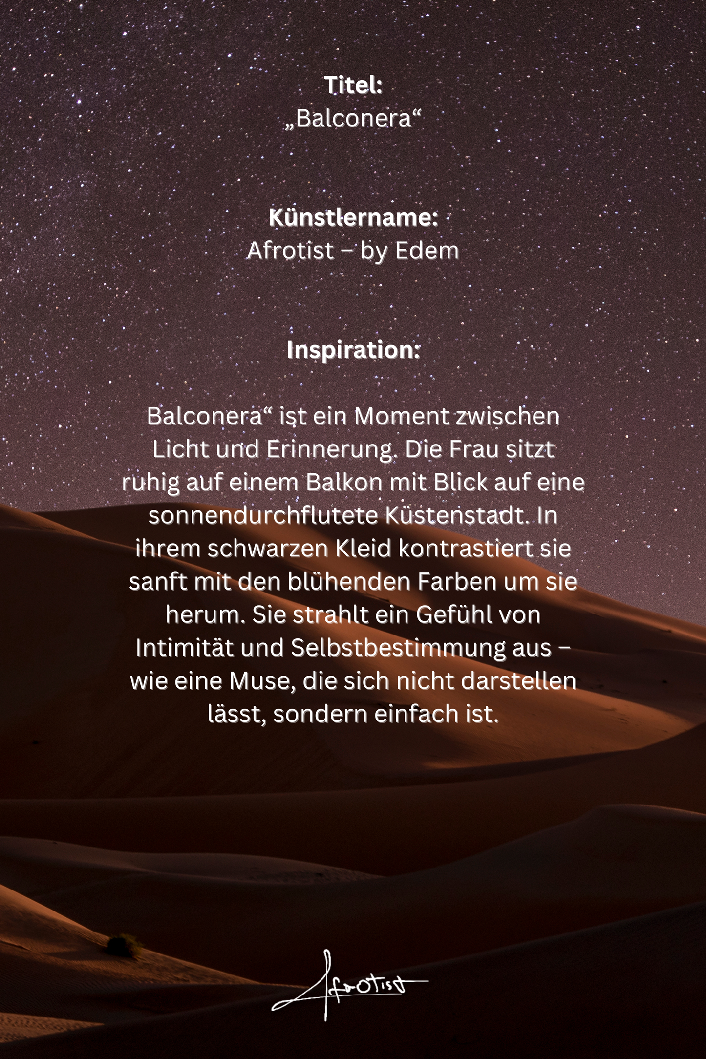 Balconera – Schönheit zwischen Licht & Blick