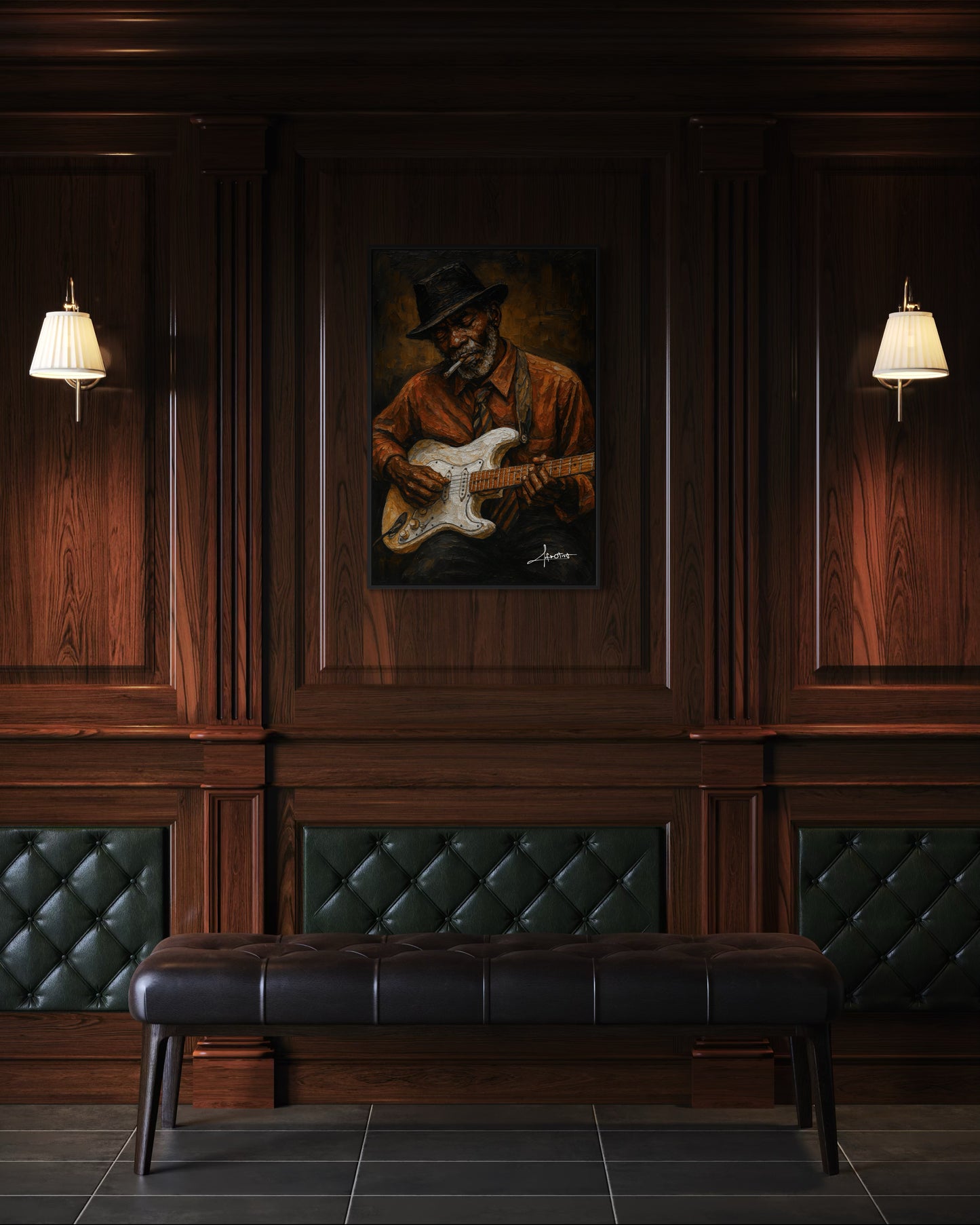 Black Man in America – Soulful Blues Art Print