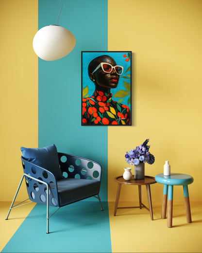 Bloom State – Afro-tropisches Kunstwerk als Kunstdruck