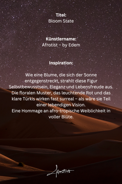 Bloom State – Afro-tropisches Kunstwerk als Kunstdruck