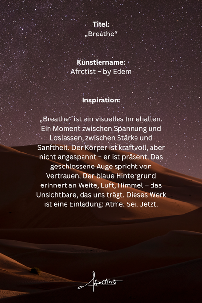 Breathe – Ausdrucksstarkes Porträt voller Ruhe