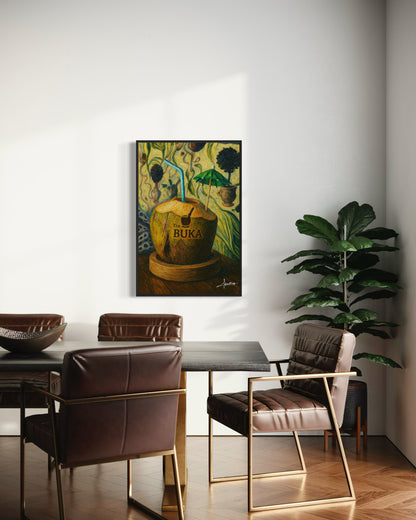 Coconuts – Tropische Fotokunst zu The Buka (Accra)  - Afrikanisches Fruchtmotiv als Kunstdruck