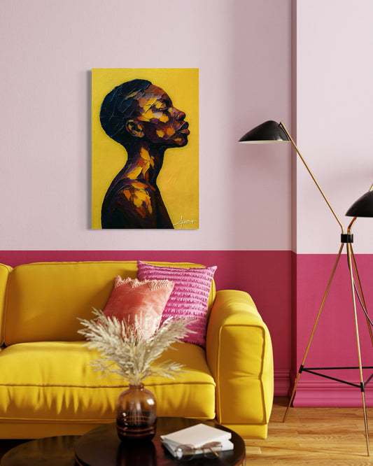 Gold Within – Afro-Porträt über innere Würde, Tiefe & spirituelles Leuchten