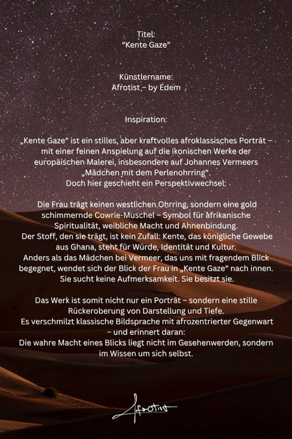 Kente Gaze – Afroklassik trifft Vermeer neu gedacht