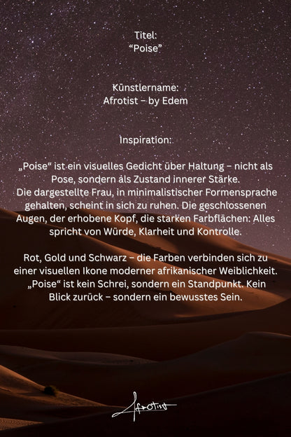 Poise – Geometrische Stärke & afrozentrierte Klarheit