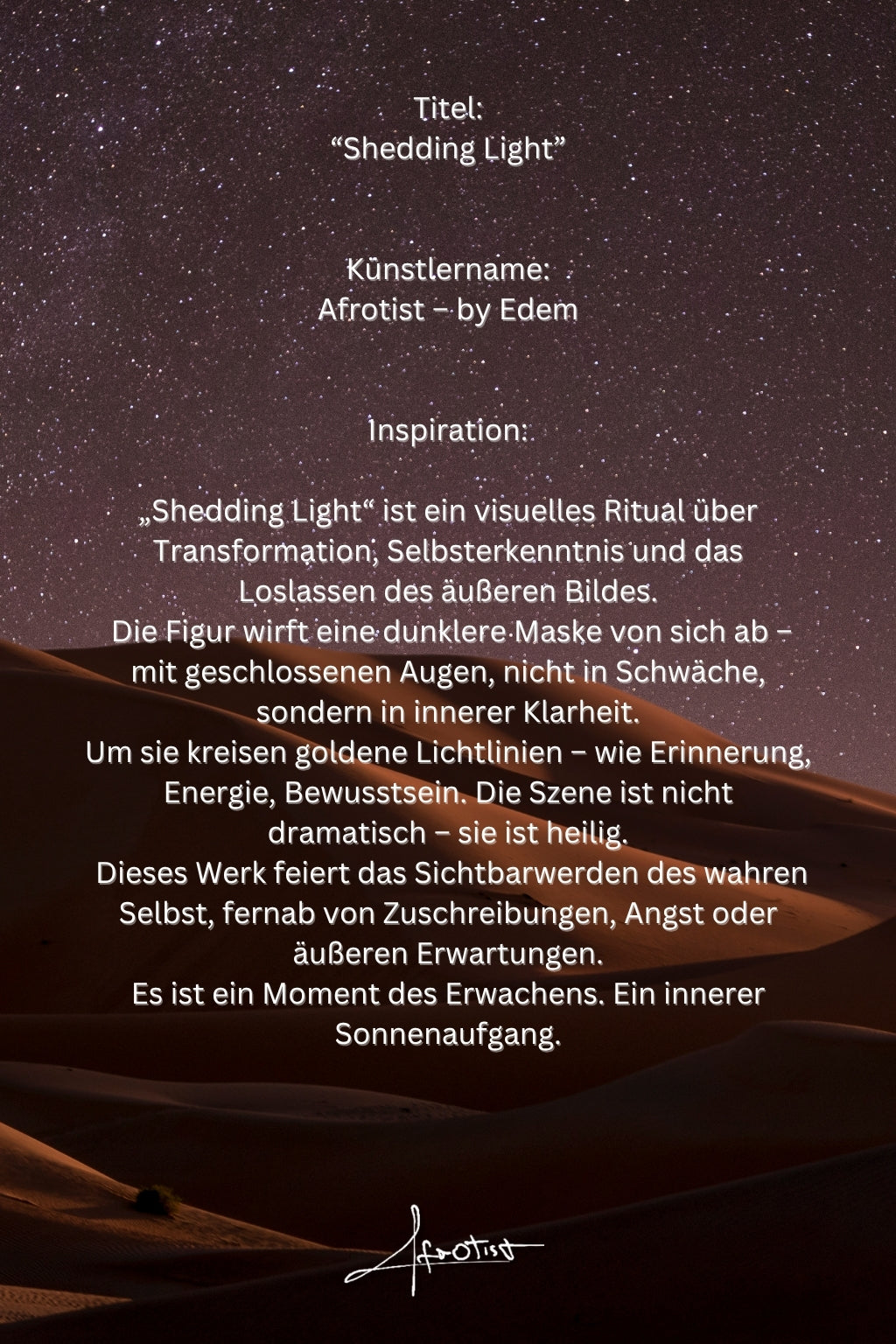 Shedding Light – Selbstbefreiung & inneres Strahlen
