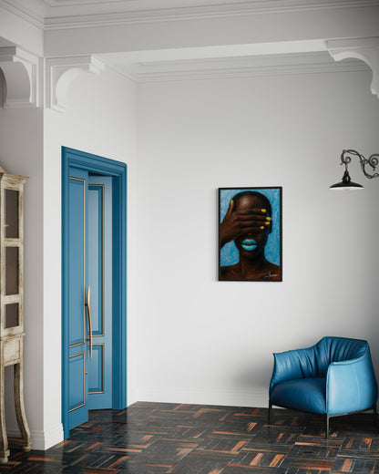 Silence in Cyan – Unsichtbares fühlen & Farbe sprechen lassen