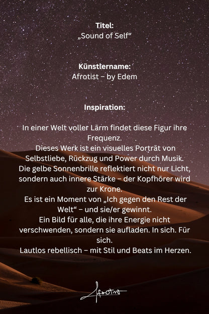 Sound of Self – Afro-Porträt über Musik, Rückzug & Selbstliebe | Afrotist Kunstwerk