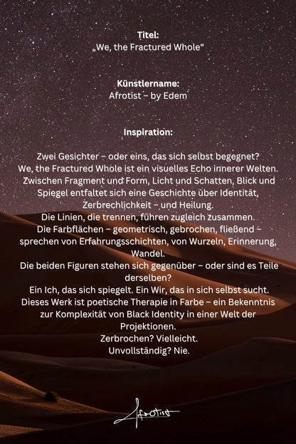 We, the Fractured Whole – Fragmentierte Identität | Afrotist Kunstwerk